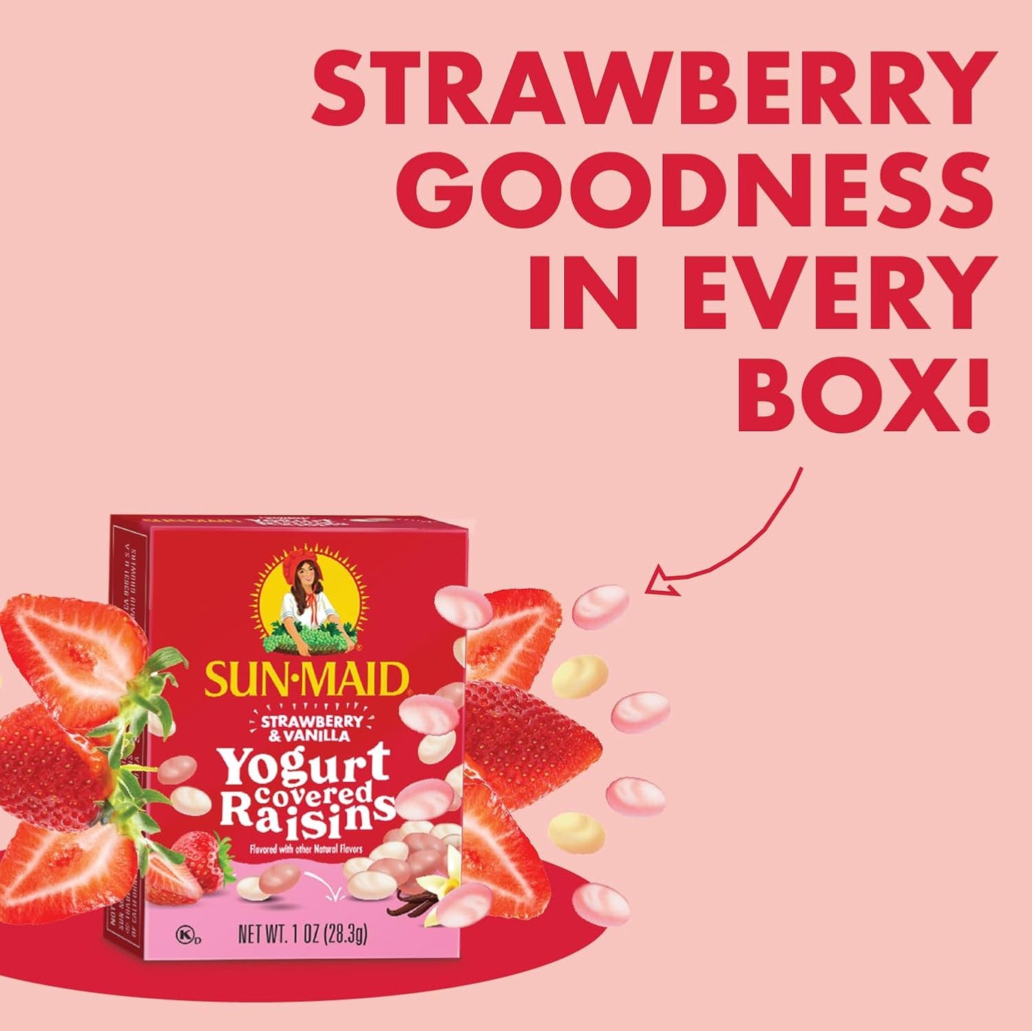 Sun-Maid Strawberry & Vanilla Yogurt Coated Raisins