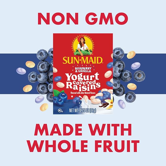 Sun-Maid Blueberry & Vanilla Yogurt Coated Raisins