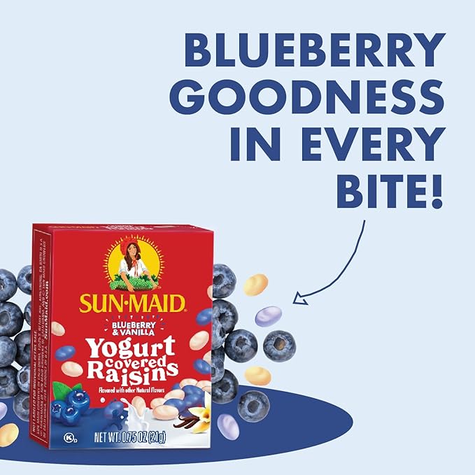 Sun-Maid Blueberry & Vanilla Yogurt Coated Raisins